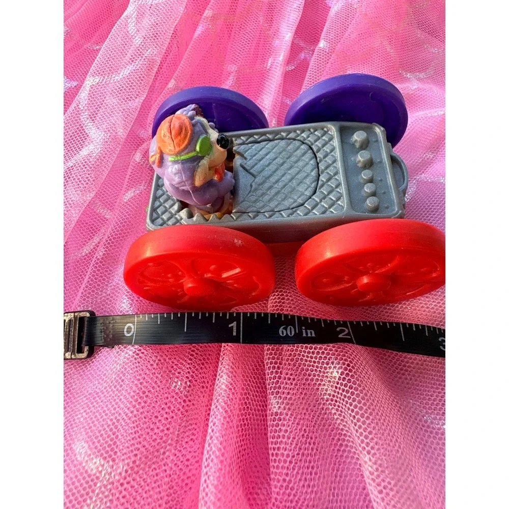 Vintage 1990 Warner Bros Looney Tunes Porky Pig Burger Taz Grill Flip Toy Car